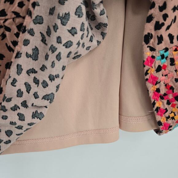 Savanna Jane Women's Boho Peasant Embroidered Detail Spotted Dress Size Large - Picture 9 of 12